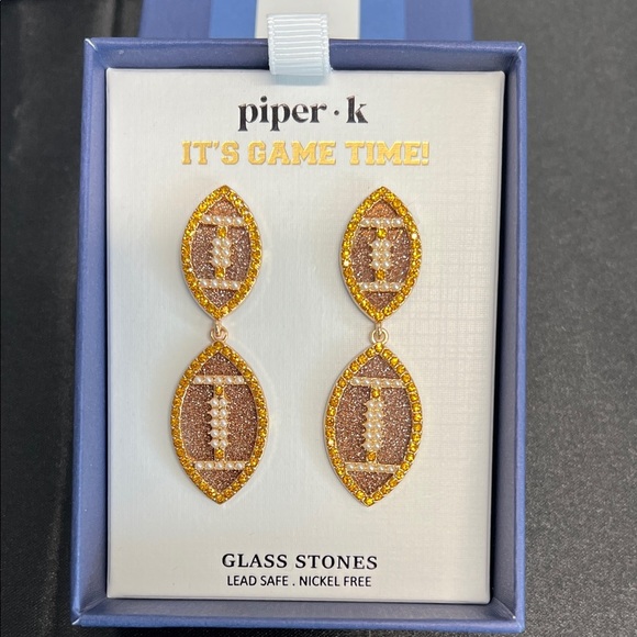 Piper K | Football 🏈 Earrings - Picture 6 of 6